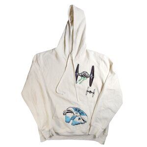Star Wars Hoodie LG Featuring Millennium Falcon & TIE Fighter Design